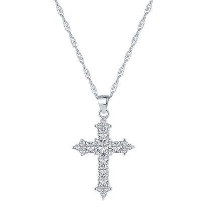 [Regalia jewelry]Delicate Cross Shape Necklace