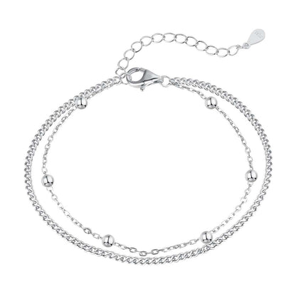 [Regalia jewelry]Delicate Bead Double Layer Bracelet