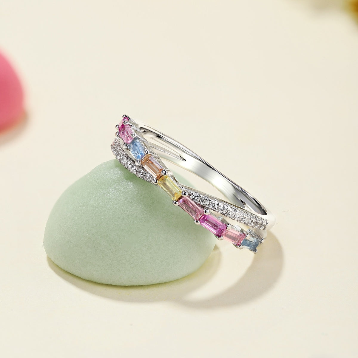 [Regalia jewelry]Energetic Elegant Radiant Cut Party Ring
