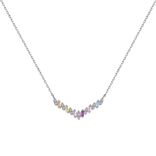 [Regalia jewelry]Dazzling Rainbow Necklace