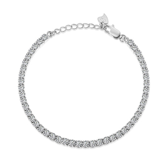 [Regalia jewelry]Sparkling Round Cut Daily Bracelet