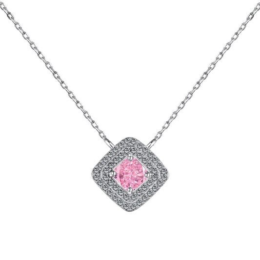[Regalia jewelry]Sparkling Asscher Cut Necklace