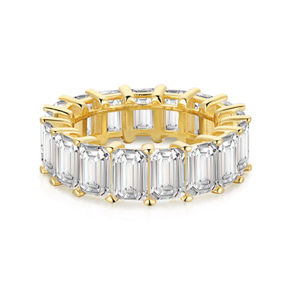 [Regalia jewelry]0.75 Carat Elegant Emerald Cut Tennis Ring
