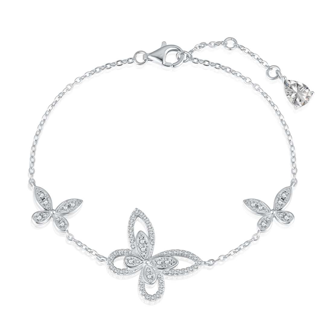 [Regalia jewelry]Delicate Butterfly Pendant Bracelet