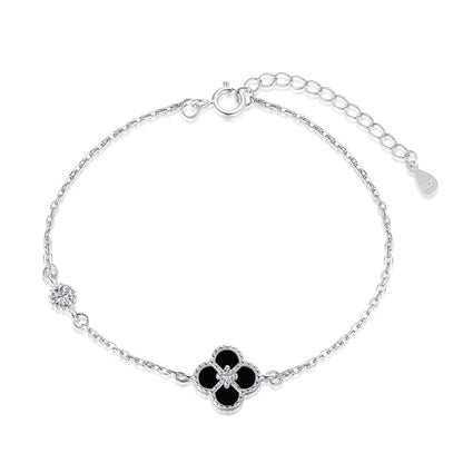 [Regalia jewelry]Delicate Four Leaf Clover Bracelet