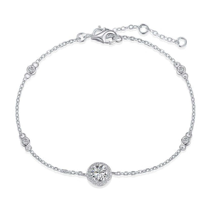 [Regalia jewelry]Dazzling Round Cut Shape Bracelet