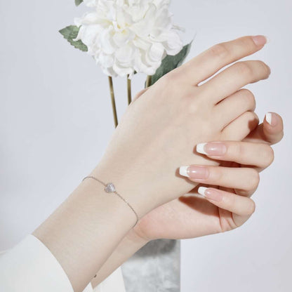 [Regalia jewelry]Heart-Shaped Gentle and Versatile Bracelet