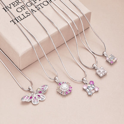 [Regalia jewelry]Charming Flower Colorful Necklace