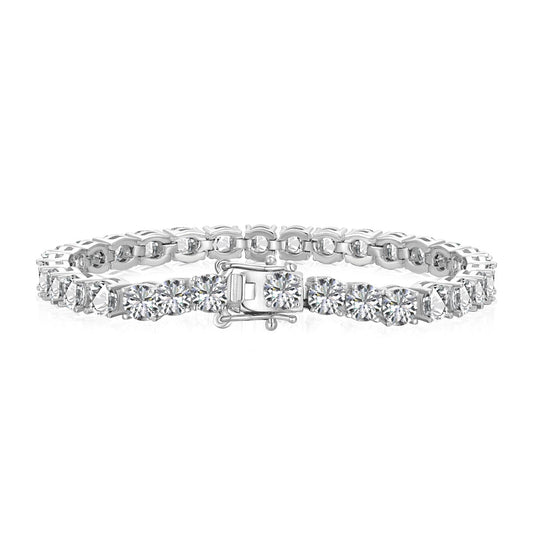 [Regalia jewelry]Ornate Sparkling Round Cut Wedding Bracelet