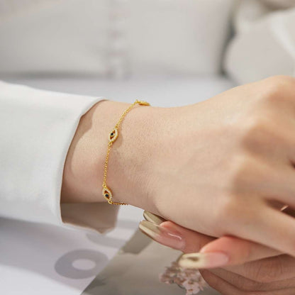 [Regalia jewelry]Evil Eye Shape Pendent Necklace