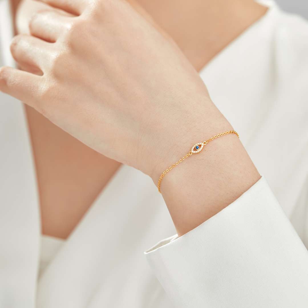 [Regalia jewelry]Evil Eye Shape Necklace