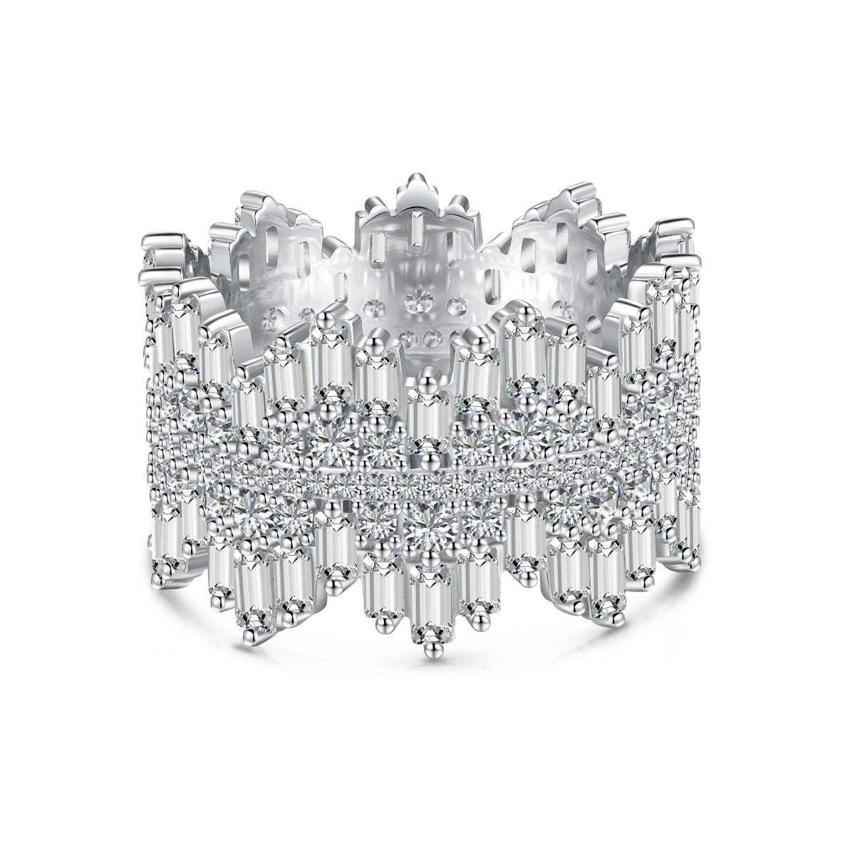 [Regalia jewelry]Luxurious Colorful Radiant Cut Daily Ring