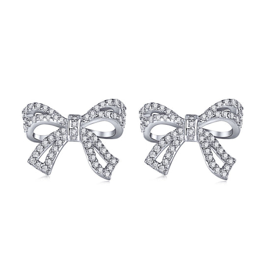 [Regalia jewelry]Dainty Bow Shape Earrings