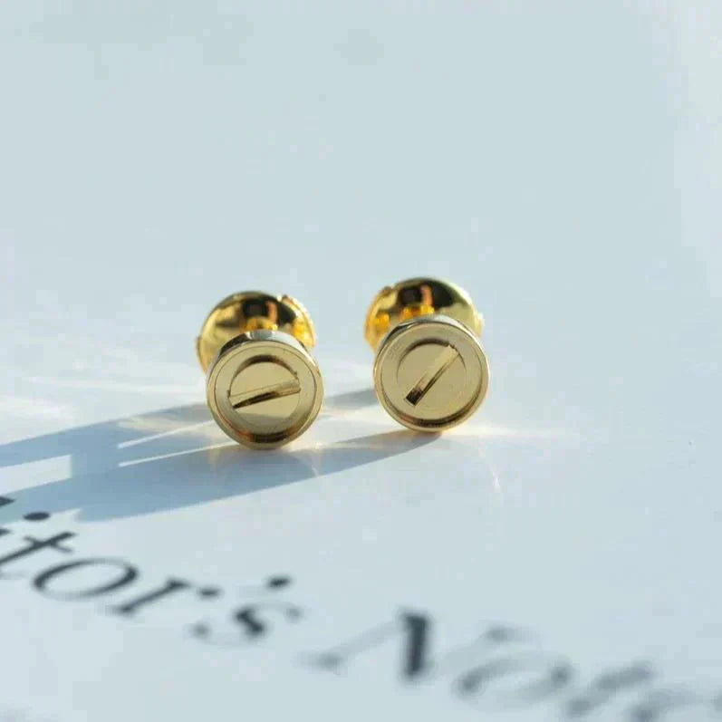 [Regalia jewelry]LOVE EARRINGS GOLD 10MM
