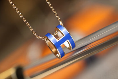 [Regalia jewelry]POP H PEDANT PINK GOLD