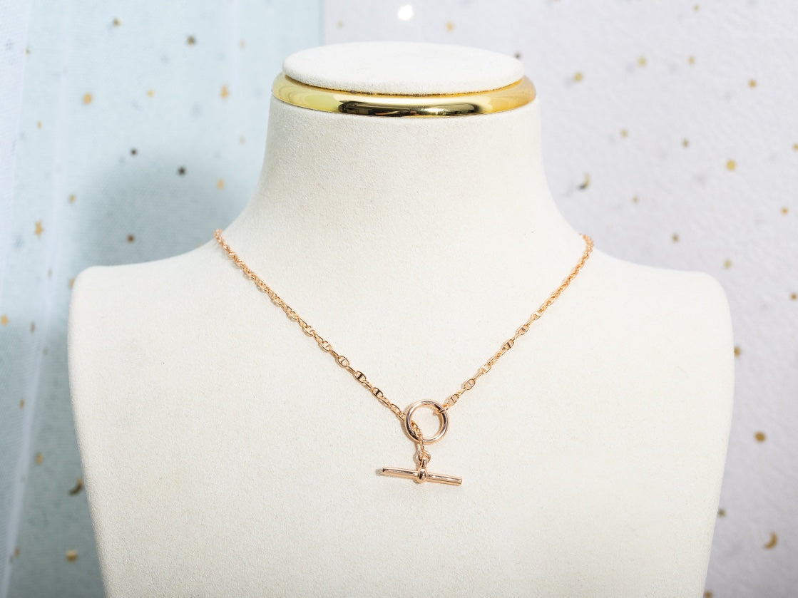 [Regalia jewelry]ECHAPPEE NECKLACE PINK GOLD