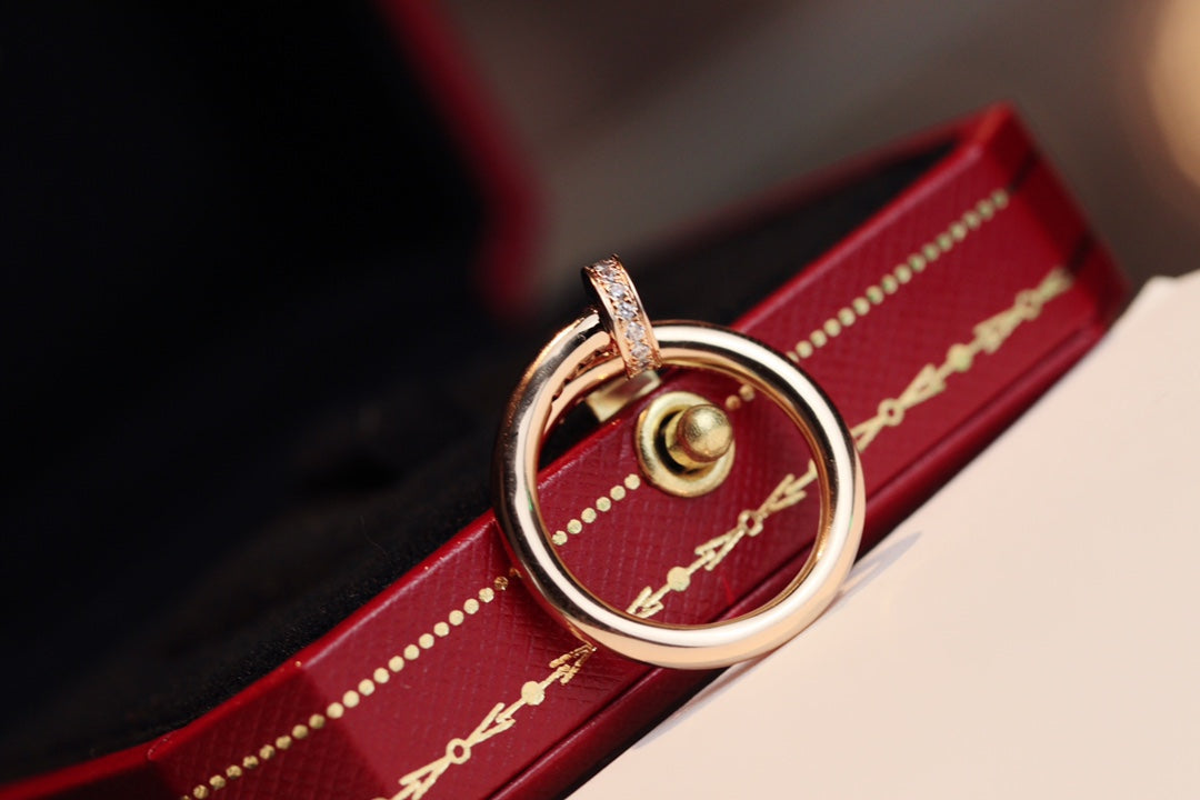 [Regalia jewelry]JUSTE RING 2.65MM PINK GOLD DIAMOND