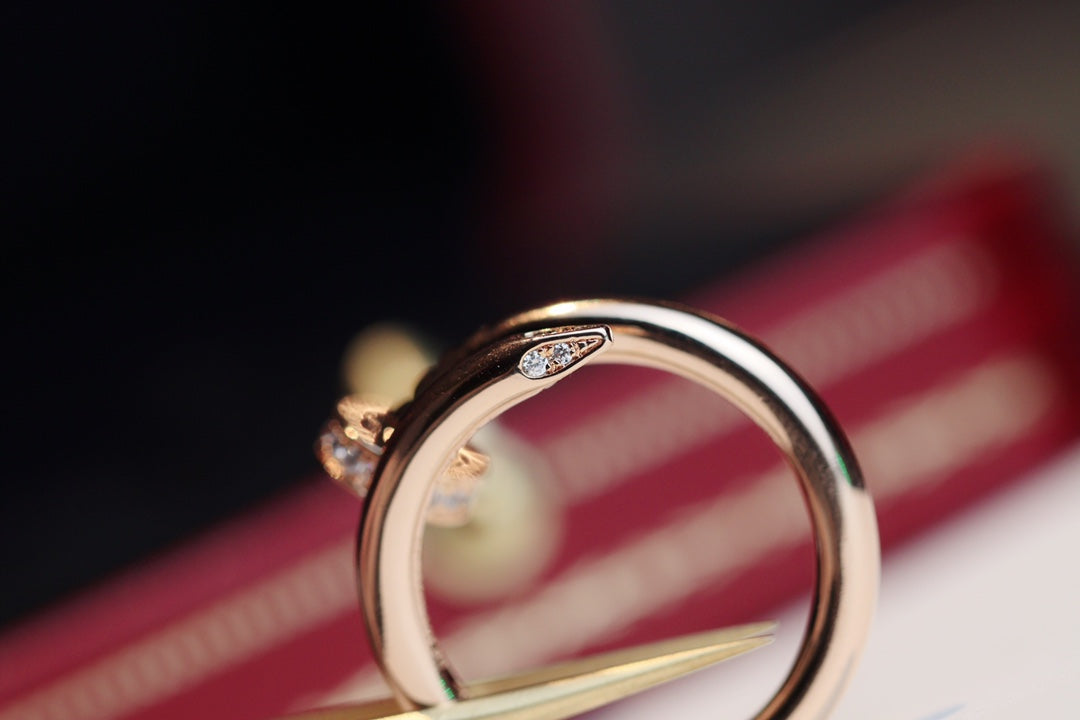 [Regalia jewelry]JUSTE RING 2.65MM PINK GOLD DIAMOND
