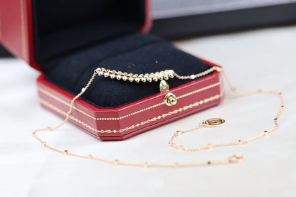 [Regalia jewelry]CLASH PINK GOLD NECKLACE