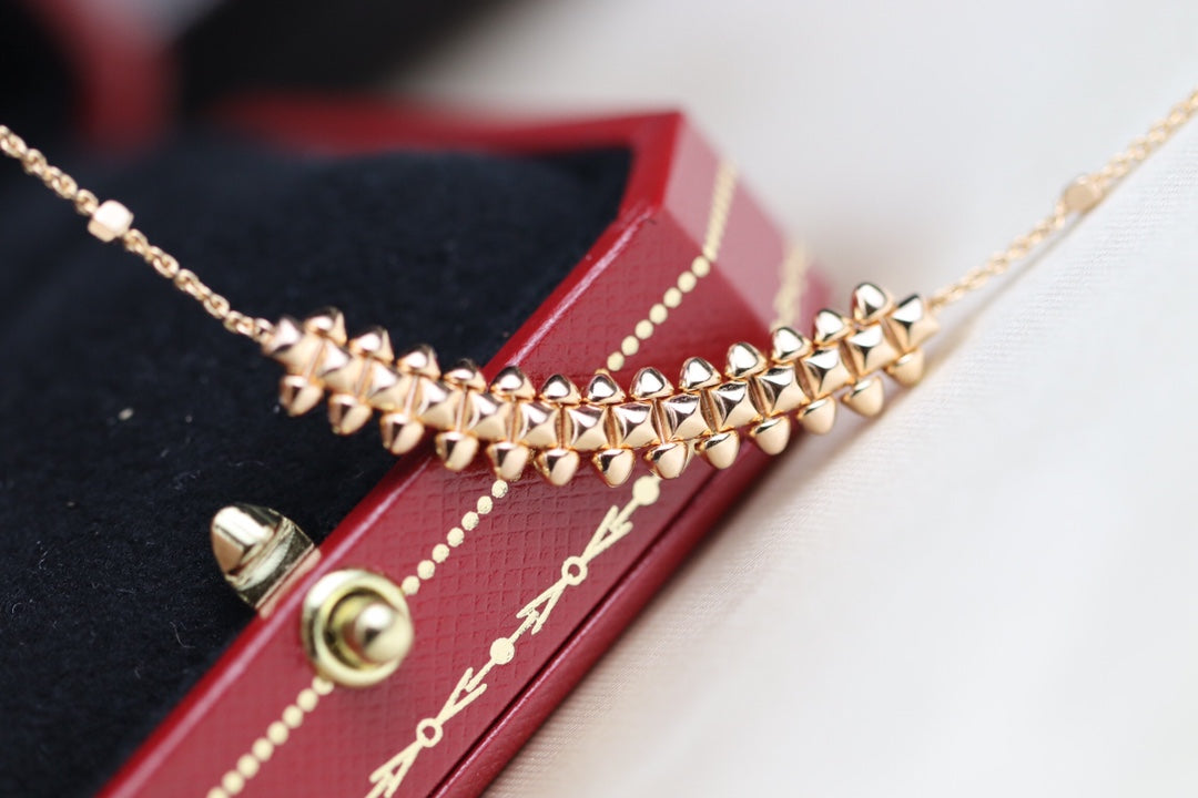 [Regalia jewelry]CLASH PINK GOLD NECKLACE