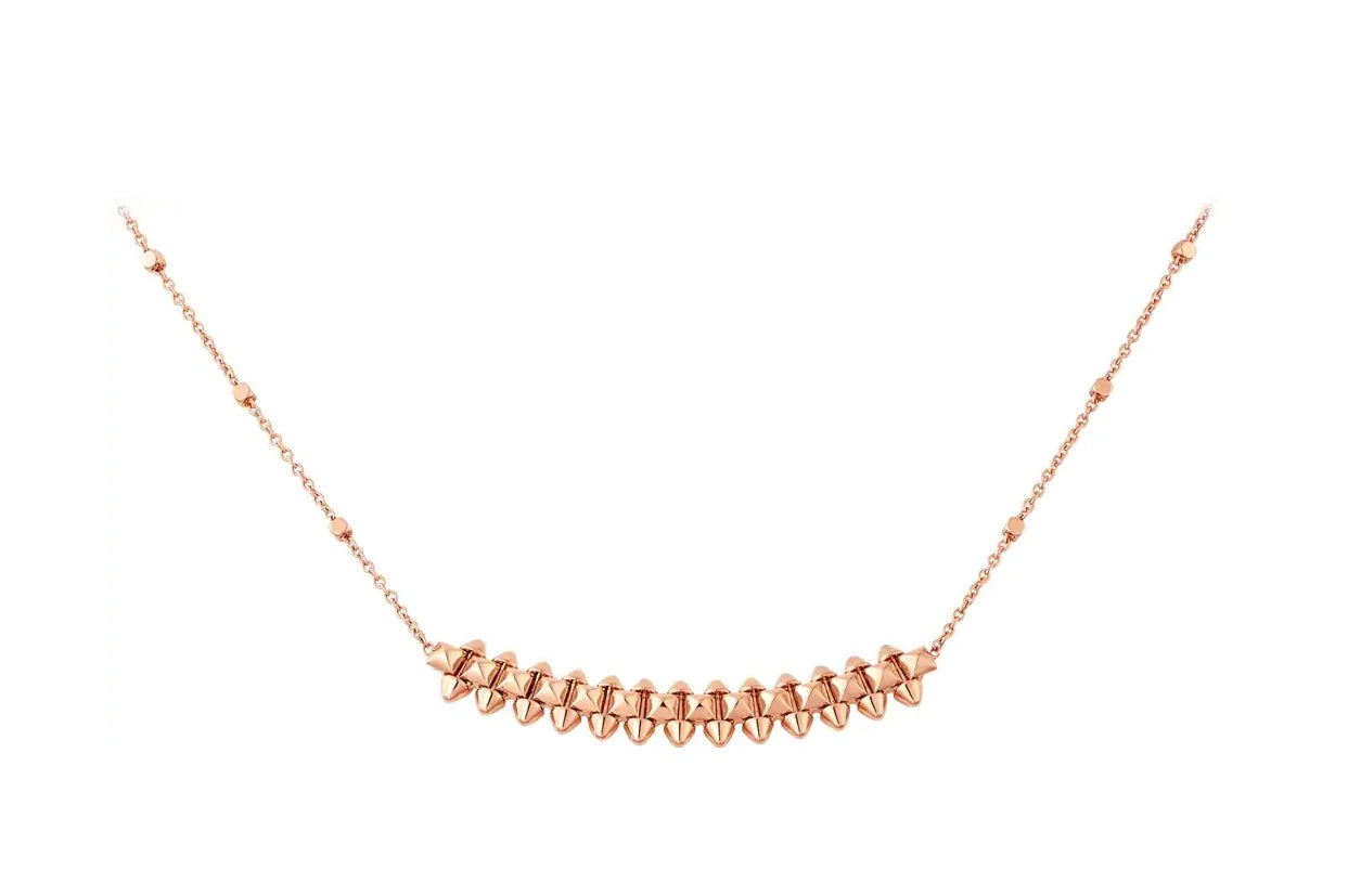 [Regalia jewelry]CLASH PINK GOLD NECKLACE
