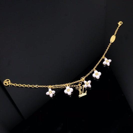 [Regalia jewelry]LOGO 6 MOTIF STAR AND SUN GOLD BRACELET
