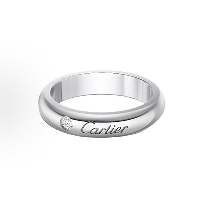 C PLATINUM 1 DIAMOND RING SILVER