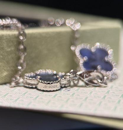 [Regalia jewelry]CLOVER 20 MOTIFS BIDE STONE NECKLACE