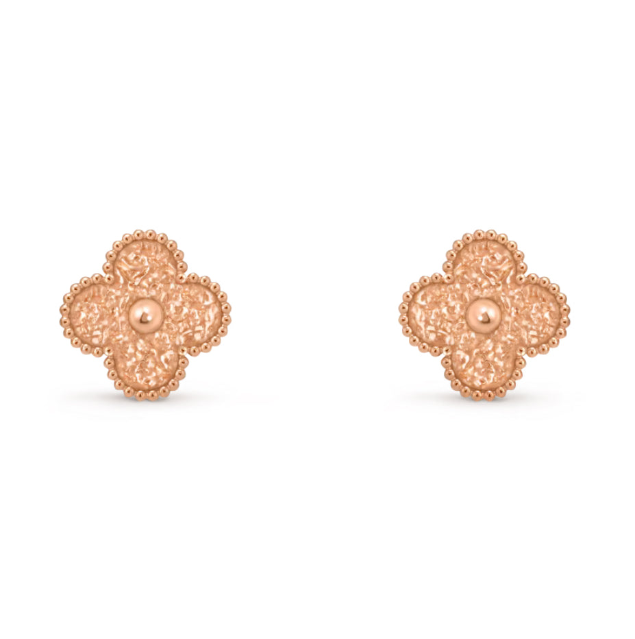[Regalia jewelry]CLOVER MEDIUM 1 MOTIFS LAVA EARRINGS