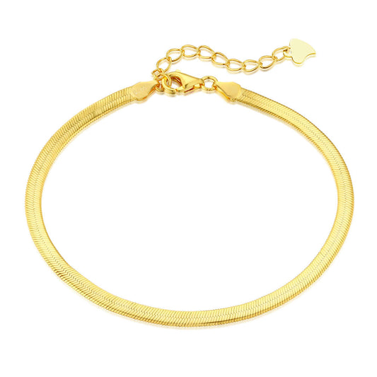 [Regalia jewelry]Flat Snake Bone Chain Blade Necklace