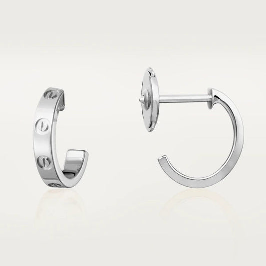 [Regalia jewelry]LOVE EARRINGS 2.65MM SILVER