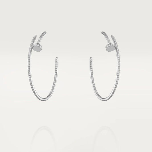 [Regalia jewelry]JUSTE EARRINGS FULL DIAMONDS 1.8MM