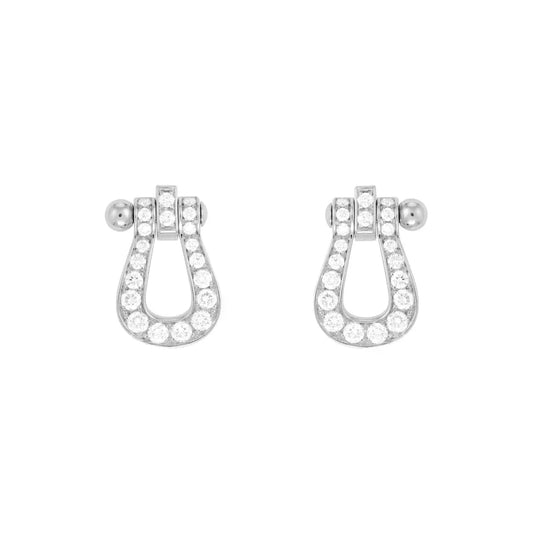 [Regalia jewelry]FORCE 10 FULL DIAMOND STUD EARRINGS MINI MODEL