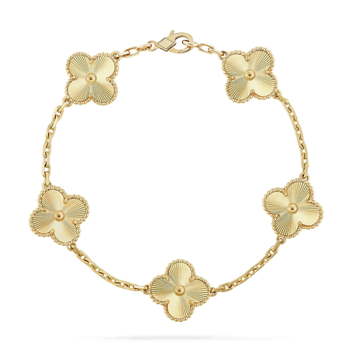 [Regalia jewelry]CLOVER 5 FLOWERS LASER BRACELET