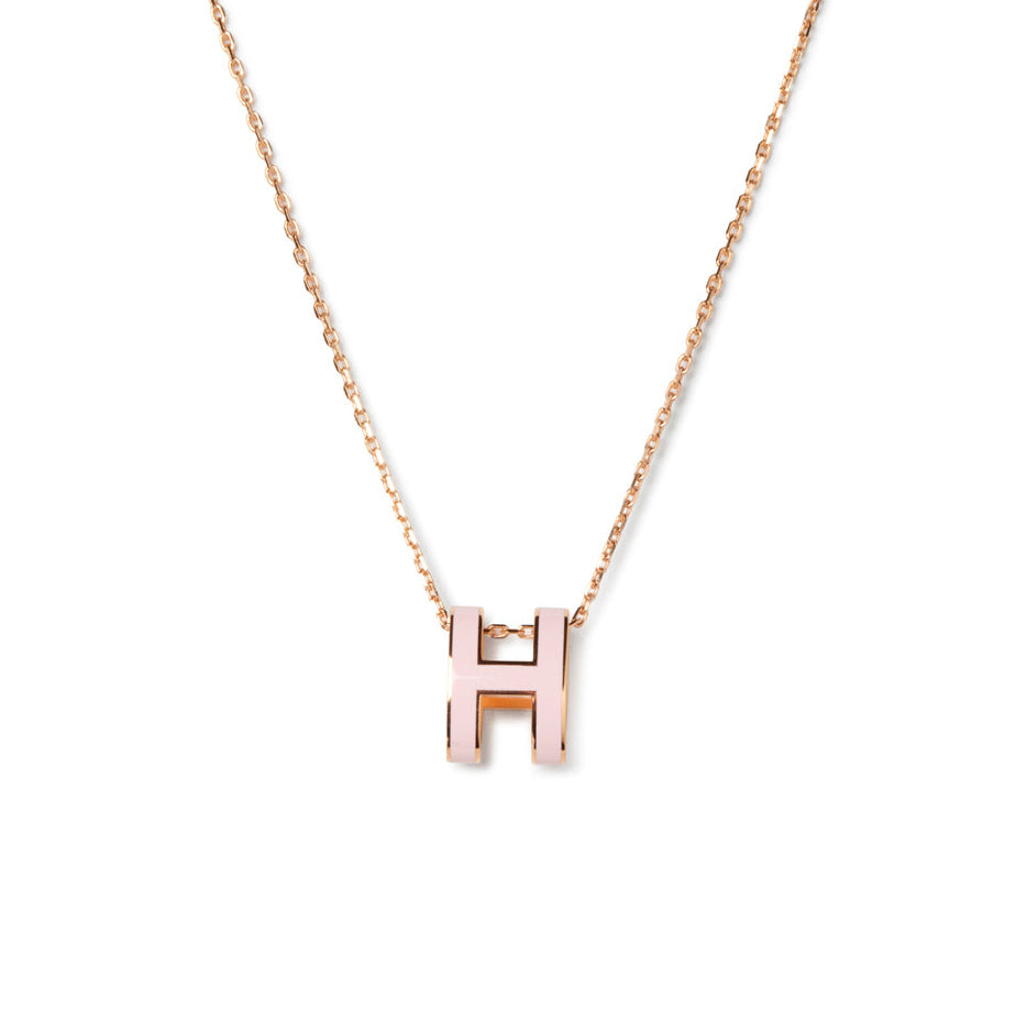 [Regalia jewelry]POP H PEDANT PINK GOLD