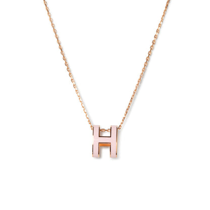 [Regalia jewelry]POP H PEDANT PINK GOLD