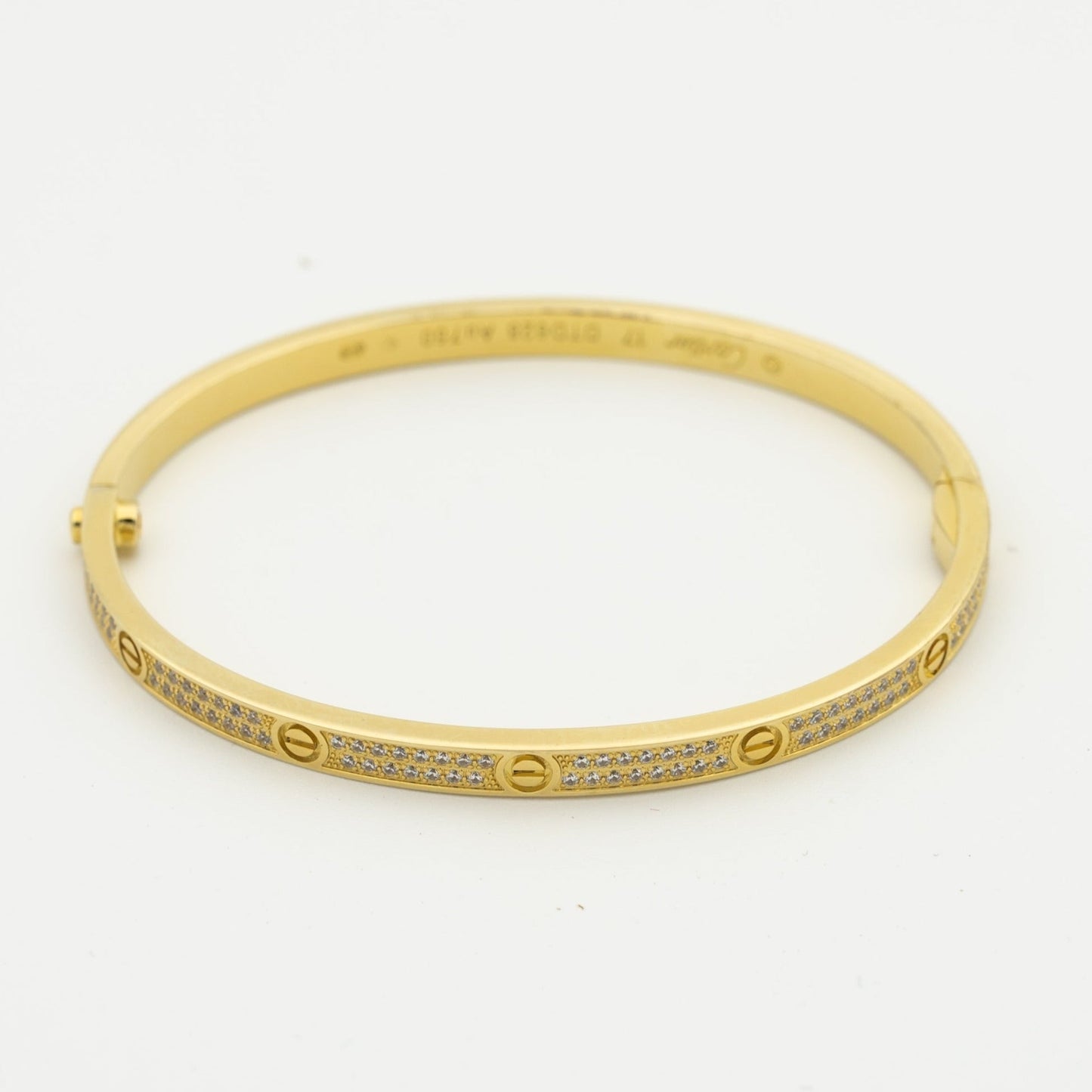 [Regalia jewelry]LOVE BRACELET 3.65MM DIAMOND-PAVED