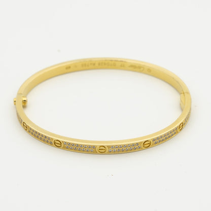 [Regalia jewelry]LOVE BRACELET 3.65MM DIAMOND-PAVED