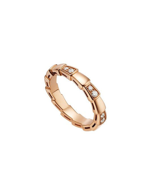 [Regalia jewelry]SERPENTI RING PINK GOLD  3MM