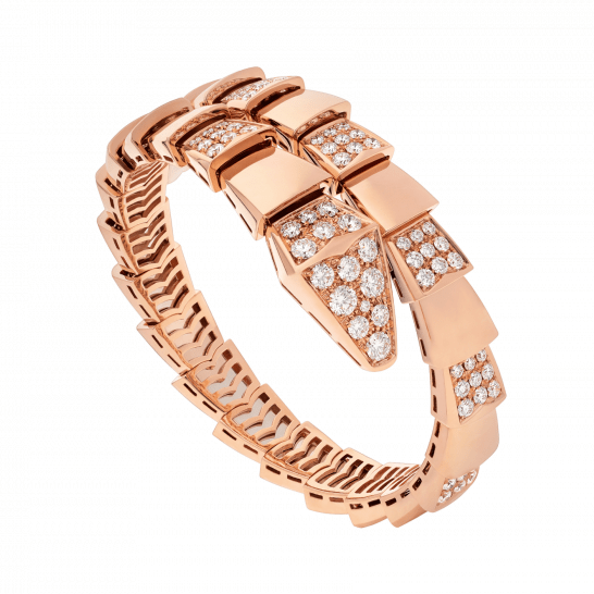 [Regalia jewelry]SERPENTI WIDE BRACELET PINK GOLD DIAMOND