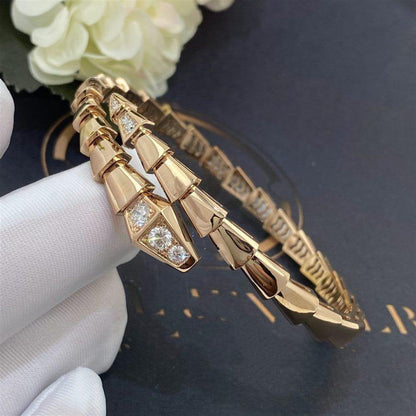 [Regalia jewelry]SERPENTI BRACELET DIAMONDS PINK GOLD