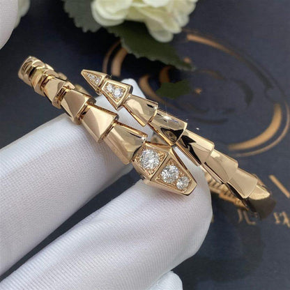 [Regalia jewelry]SERPENTI BRACELET DIAMONDS PINK GOLD