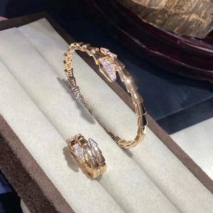 [Regalia jewelry]SERPENTI BRACELET DIAMONDS PINK GOLD