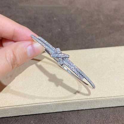 [Regalia jewelry]JEUX DE BRACELET DIAMONDS SILVER