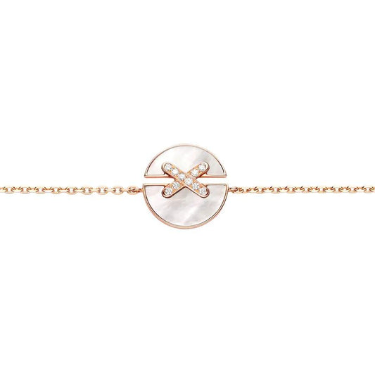 [Regalia jewelry]JEUX DE BRACELET MOP PINK GOLD DIAMONDS