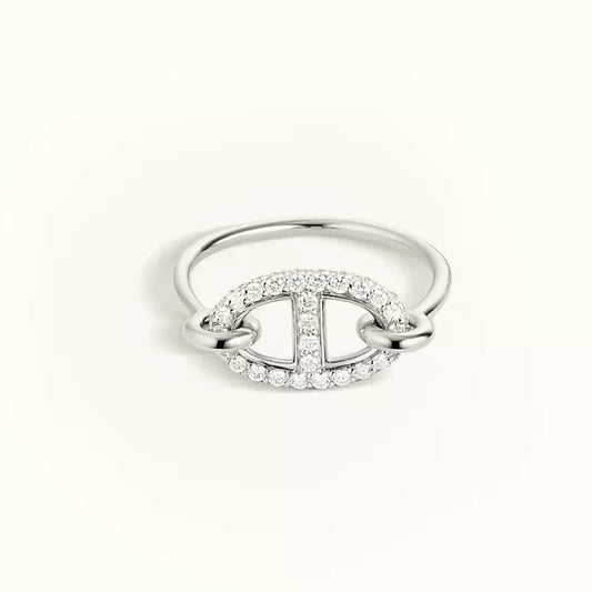 [Regalia jewelry]RONDE SMALL SILVER DIAMOND RING