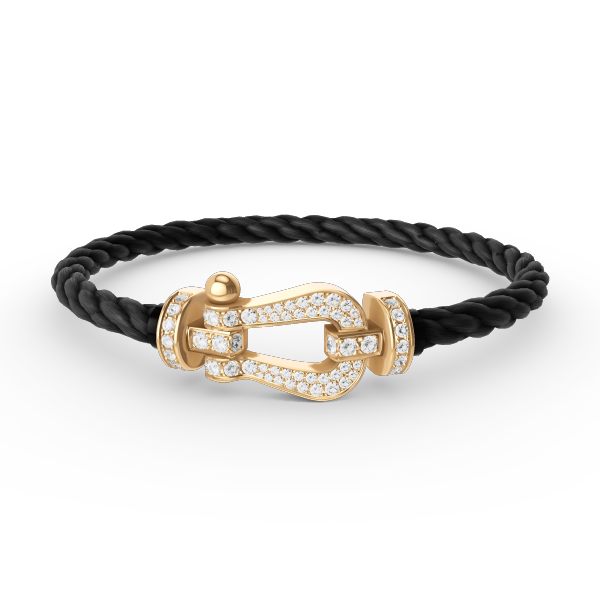 [Regalia jewelry]FORCE LARGE HORSESHOE FULL DIAMOND BRACELET GOLD