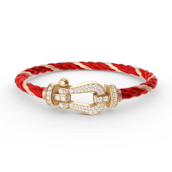 [Regalia jewelry]FORCE LARGE HORSESHOE FULL DIAMOND BRACELET GOLD