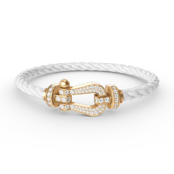 [Regalia jewelry]FORCE LARGE HORSESHOE FULL DIAMOND BRACELET GOLD