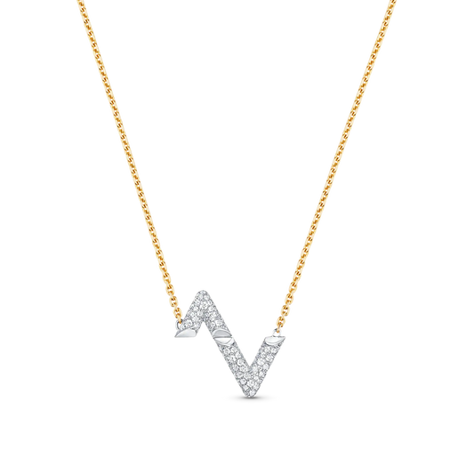 [Regalia jewelry]VOLT SILVER DIAMOND PEDANT NECKLACE